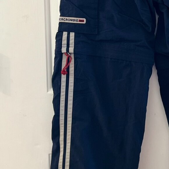 Vintage Abercrombie & Fitch Men's Black Nylon Paratrooper Utility Pants Sz sm - Picture 2 of 11